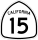 State Route 15 marker