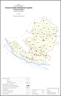 Map showing Sai (#017) in Deenshah Gaura CD block