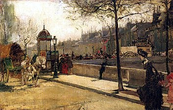 Parisian quay, 1885
