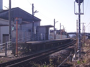 山田西町站的月台，2006年摄