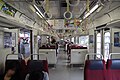 Interior view showing transverse seating in September 2010