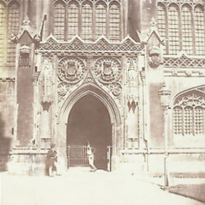 King's College Chapel, Cambridge, South Entrance, by Henry Fox Talbot, c. 1845