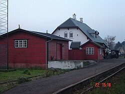 Lille Skensved railway station
