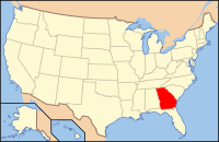 美国乔治亚州地图