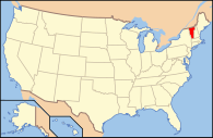 佛蒙特州在美国的位置