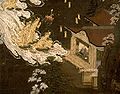 The Amida arriving at the person's home, hanging scroll painting, 13th century