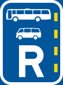 Reserved lane for buses and mini-buses