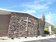 The Holy Cross Lutheran Church was built in 1960 and is located at 3110 N. Hayden. It is listed in the Scottsdale Historic Register.