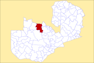 District location in Zambia