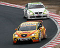 Tom Coronel and Augusto Farfus at the 2008 WTCC Race of Japan.