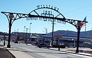 Entrance to Williams Historic Business District