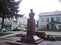 Stepan Rudanskyi monument in downtown Kalynivka