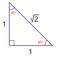 45-45-90 triangle