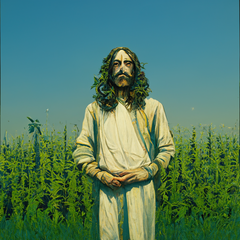 耶稣基督在大麻田上的图像