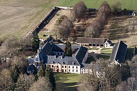 An aerial view of the Cour Pétral