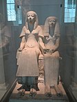 一对夫妻的塑像，公元前1300-1250年。