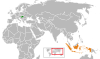 Location map for Hungary and Indonesia.