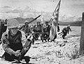 Special Naval Landing Force soldiers of the Imperial Japanese Navy landing on the Dutch East Indies, 1942