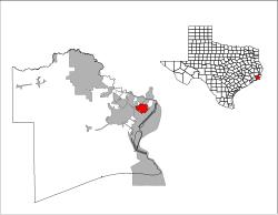 Location of Groves, Texas