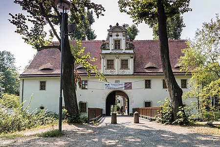 Dölitz Gatehouse with a tin figures museum