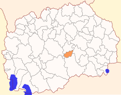 Location of Rosoman Municipality