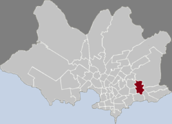 Location of Las Canteras in Montevideo