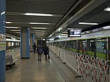 The day before the connection with line 9 opened to the public