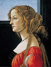 Portrait of a Woman by the workshop of Sandro Botticelli, mid-1480s[20]