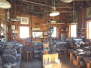 Inside the Walter "Gabe" Brooks Machine Shop.