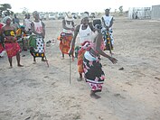 The native African dance at Dakawa,Morogoro,Tanzania.