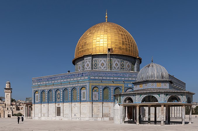 图为耶路撒冷圣殿山的岩石圆顶。