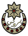 An alleged Bruneian Sultanate emblem as seen on Hussin Kamaluddin's armor