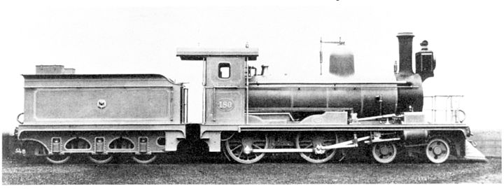 Midland System no. 180, ex no. M80, later no. 89, c. 1886