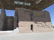 Different view of the Casa Grande Ruins National Monument located at Ruins Drive in Coolidge. Listed in the National Register of Historic Places in 1966, and reference #66000192.