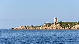 The Tower of Olmeto, a Genoese tower which is located in the commune