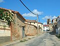 Street in Cucalón with the remains of Santiago church