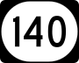 Iowa Highway 140 marker