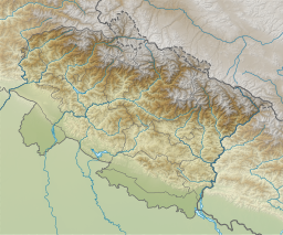 Location of Satopanth Tal within Uttarakhand