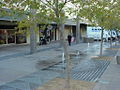 The fountains located outside Market Square Shopping Centre.