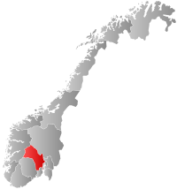 布斯克呂郡在挪威的位置