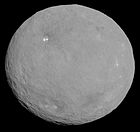 Ceres, the only dwarf planet in the asteroid belt imaged by Dawn