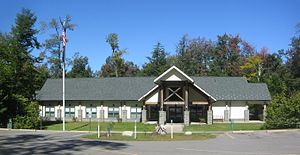 The park office for Ricketts Glen State Park is in Colley Township