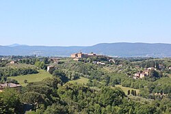 View of the monastery of Sant'Eugenio in Costafabbri