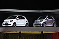 EQ Forfour (left) and EQ Fortwo convertible (right) in Geneva, 2019