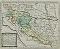 "Turkish Croatia" (Türkisch Croatien) and "Turkish Dalmatia" (Türkisch Dalmatien) on an Austro-Hungarian military map from 1813.
