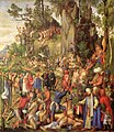 油画《万人殉道》，1508年，藏于维也纳艺术史博物馆
