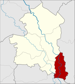 District location in Sing Buri province