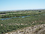 The Gila River as viewed from the summit of historic Monument Hill.