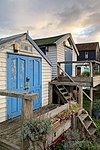 Huts overlooking Whitstable Beach