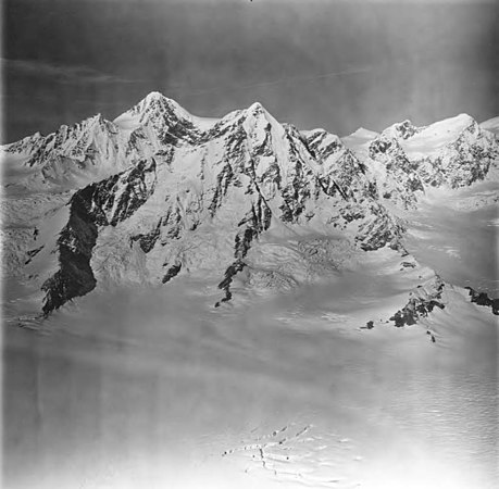 Mount La Perouse and Brady Glacier. 1973